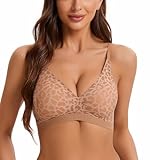 YaYiMei Sexy BH für kleine Brüste ohne Bügel Damen - Push up Leoparden BH, speziell für A-C-Cup