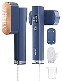 Sundu Steamer Reise Dampfglätter, Dampfbügeleisen für Kleidung, 2-in-1 Reisebügeleisen Steam iron, 15s schnelles Aufheizen Steamer dampfglätter, Tragbarer Dampfglätter mit LED Display, 4 Bügelmodi