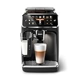 Philips Serie 5400 Kaffeevollautomat - Genießen Sie 12 Getränke, schnell reinigendes LatteGo, intuitives TFT-Display, anpassbare Kaffeeeinstellungen, erstklassiges Küchendesign (EP5441/50)