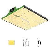 VIPARSPECTRA P600 LED Grow Lampe, Pflanzenlampe LED Vollspektrum, Pflanzenlampen LED Grow Light, 4 Levels Dimmen 0%-100% für Zimmerpflanzen Sämling Gemüse Blüte für Growzelt 60x60cm 40x40cm