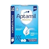 Aptamil Pronutra Anfangsnahrung Pre, von Geburt an, ohne Palmöl, mit schonendem Lactofidus Prozess, Vorratspack 1,2kg