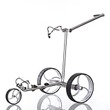 Trendgolf Elektro Golf Trolley Streaker S, Edelstahl poliert, Lithium,mit aktiver Bergabfahrbremse