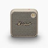 Marshall Willen Bluetooth-Lautsprecher, kabellos, über 15 Stunden Spielzeit, wasserdicht nach IP67, Schnellladung, stapelbar – Crème
