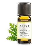 ELIXR – Citronella Öl für Duftlampen, Diffusor & Aromatherapie – 100% naturreines ätherisches Öl aus ausgewählten Zitronengräsern – schonend in Deutschland hergestellt (10 ml)