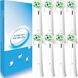 IO Aufsteckbürsten Kompatibel mit Oral b IO Elektrische Zahnbürsten, iO Zahnbürste Aufsätze, Aufsteckzahnbürsten Kompatibel mit iO 2/3/4/5/6/7/8/9/10, 8 stück weiß