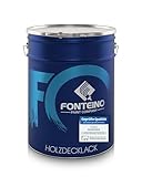 Fonteino Holzfarbe Holzschutzfarbe Holzlack Deckfarbe Holz Möbelfarbe Himmelblau - 20L