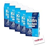 Kölln Haferflocken 500g | Blütenzarte Köllnflocken, Vegan, Reich an Ballaststoffen, Vollkornhaferflocken + Zama4Zingo Karte (Blütenzarte Flocken, 5er Pack)