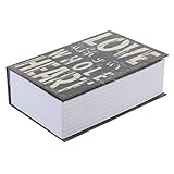 VILLCASE 1 Stück sicher buchen klein Schlösser abschließbar ausgehöhltes Buch Safes verstecktes Buch sicher Büchertresor aus Metall Buchtresor abschließen home buch sicher