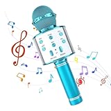 Karaoke Mikrofon Bluetooth Kinder,Drahtloses Bluetooth Mikrofon Spielzeug Kinder,Heim KTV Karaoke Maschine,mit Lautsprecher zum Singen Geschenke für Mädchen Jungen Kompatibel mit PC Smartphone
