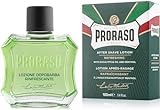 Proraso After Shave Lotion Refresh, 100 ml, Aftershave für Männer mit Eukalyptusöl & Menthol, hilft der Haut, sich nach der Rasur zu regenerieren, Made in Italy