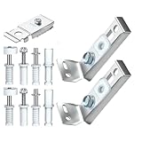 Reparaturset für Falttüren im Schrank, 4 Sets, Türbeschläge, Reparatur, Ersatz und Beschläge, passend Schienen aller Stärken Größen