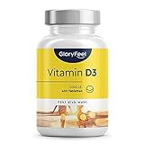 Vitamin D Sonnenvitamin - 400 Tabletten (13 Monate) - Laborgeprüfte 1000 IE Vitamin D3 pro Tablette - Unterstützt Knochen, Zähne, Muskeln und Immunsystem* - Ohne Zusätze in Deutschland hergestellt