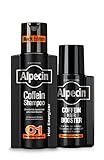 Alpecin Coffein Shampoo C1 Black Edition, 250 ml & Coffein Hair Booster, 200 ml - Leistungssteigerung der Haarwurzeln | Natürliches Haarwachstum | Energie für kräftiges Haar | Haarpflege für Männer