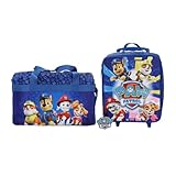 Bioworld Paw Patrol Pups & Logo 3-teiliges Jugend Duffle Bag Reise-Set mit Pilotentasche & Gepäckanhänger, Paw Patrol Pups, OSFA