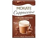 MOKATE - Cappuccino Belgische Schokolade - Cremiger Instant-Kaffee mit Milchschaum - Chocolate Coffee - Schokoladen-Kaffee Aromatisch Süß Kaffeepulver - Einfach mit Heißem Wasser Aufgießen - 160g