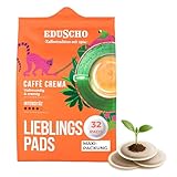 Eduscho Kaffeepads Lieblingspads Caffè Crema, 32 Pads, 1er-Pack, vollmundig und cremig, für alle Pad Maschinen, industriell kompostierbar