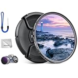 NEEWER 52mm Variabler ND Filter mit Objektivdeckel, Reinigungstuch, ND2-32 (1-5 Stop), präzise einstellbarem Graufilter, mehrfach beschichtetes optisches Glas, Zubehör für Kamerafotografie