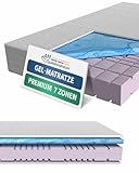 AM Qualitätsmatratzen - Premium Gelschaum-Matratze 90x200cm H2 - Hochwertige Matratze mit 4cm Gelschaum-Auflage - 23cm Höhe - Made in Germany - 90 x 200