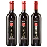 Imiglykos rot Cavino 3x 0,75l Flasche | Lieblicher Rotwein aus Griechenland | 11% Vol. | + 20ml Jassas Olivenöl