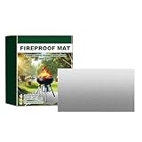 Grillmatten für den Außengrill | Feuerfeste Matte für unter der Feuerstelle | Feuerschalenmatte, Grillmatte für Deck Terrasse Gras Outdoor Holzfeuerstelle BBQ Smoker