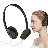 Leichte Stereo-Kopfhörer, Retro Over Ear Kopfhörer Kabelgebunden, Leichte Ohrhörer, Stereo-Vintage-Design für Handy,
