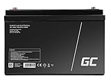 Green Cell® AGM 12V 100Ah Blei-Akku VRLA – Wartungsfreie Gelakkubatterie für Caravan, Solaranlagen, Photovoltaik, Mobile Energiespeicher & Rollstühle Wohnwagen Caravan Boot Camping Camper Solar