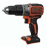 BLACK+DECKER 18 V Cordless Brushless Drill Driver Power Tool, Batery Not Included, BL188N-XJ