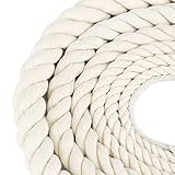 Baumwollseil Seil Kordel Kordelband 4mm 10M Tau Seil Cotton Rope Baumwollkordel Dickes Seil Makramee Garn Regenbogen DIY Set Garten Balkon Haus Deko Seil Beige