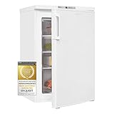 Exquisit Gefrierschrank GS80-HE-040E weiss | Standgerät | 91 l Volumen | Weiß | Gefrierschubladen | Türanschlag wechselbar | LED Anzeige | Schnell-Gefrierfunktion | Gefrieren