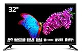 DYON Enter 32 Pro X2 80 cm (32 Zoll) Fernseher (Triple Tuner (DVB-C/-S2/-T2), Hotelmodus, USB-Media Play.) [Modelljahr 2022], Schwarz…