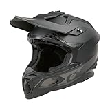 O'NEAL C-SRS Motocross Helm, MX Enduro Motorrad, starke ABS-Schale, gepolstertes & waschbares Innenfutter, optimale Belüftung, Microlock-Sicherheitsverschluss für Erwachsene (Schwarz L)