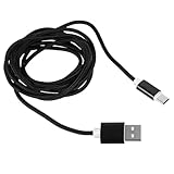 KOCKSHION USB C Schnellladekabel Nylon Geflochten Ladekabel USB Type C Flexibles Verschleißfestes Daten und Ladekabel Kompatibel mit Note und Mehr Schwarz