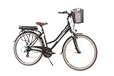 F.lli Schiano E-Ride, E Bike Trekking 28 Zoll, 36V 10.4Ah Abnehmbarer Akku, Motor 250W 40Nm, Trekking EBike für Herren/Damen, Schwarz