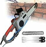 Handheld Elektrische Beton Ringsäge, 6000 U/min, 35/48 cm Tiefe, Perfekt Für Das Schneiden Von Granit, Porzellan, Holz, Beton Und Stein, Ultimative Wandschneidemaschine