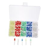 LOEFLIFA 500stücke Led Diode Lampen Kreative Led Leuchtdioden Für Elektronikexperimente Installieren Für Diy-projekte Und Bastelarbeiten