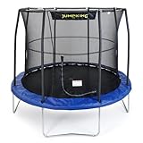 Jumpking 10ft Oval Tyro Trampolin mit Sicherheit Gehäuse Netz und Leiter ❘ Outdoor-Trampolin für Erwachsene & Kinder mit Polyethylen Surround Pad & UV-Geschützt Sicherheitsnetz