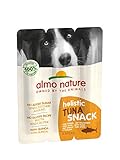 Almo Nature Holistic Snack (3x10g) Snack für Erwachsene Hunde mit Thunfisch - Beutel (blistern 3pz.) 10 g.