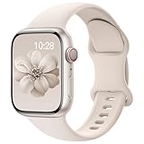 Yoohoo Kompatibel mit Apple Watch Armband 41mm 40mm 42mm 46mm 45mm 44mm 38mm 49mm,Weiches Silikon Sport Ersatz Armbänder Kompatibel mit iWatch SE Series 10 9 8 7 6 5 4 3 2 1 Ultra Herren Damen