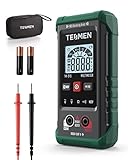 TESMEN TM-510 Digital Multimeter, 4000 Zähler Messgerät, Voltmeter mit Automatischem Messbereich, Intelligente Messung; Spannungsprüfer Misst AC/DC-Spannung, Widerstand, Durchgang – Grün