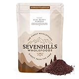 Acai Beeren Pulver Bio 100g, Rohkost, Gefriergetrocknet, Aus Brasilien, Pur & Natürlich, Sevenhills Wholefoods, für Smoothie, Shake, Backen