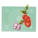 Silikon-Backmatte, Teig-Backblech, lebensmittelechtes Silikon, Knetbrett für Kuchenteig, dicke Antihaftbeschichtung