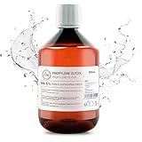 Leyf 500 ml Propylenglykol E1520, Perfekt für DIY, Pharmaqualität 99,7% Reinheit, Lebensmittelqualität, Raw Material PG, Rein, Vegan, Ph. Eur/USP