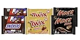 Schokoriegel Minis Mix 1362g – 2x Snickers, 2x Twix & 2x Mars – je 227g, 6er Vorratspack
