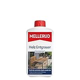 Mellerud Holz Entgrauer Grundreiniger | 1 x 1 l | Kraftvoller Schutz vor Verwitterung und Schmutz auf Allen Holzoberflächen im Außenbereich