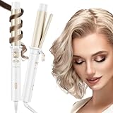 Lockenstab Automatisch,ANLAN Locken Keramik,Lockenstab Große Locken 32mm,Lockenstab mit Klemme 4 Einstellbare Temperatur Hair Curler Schnelles Aufheizen Langanhaltende Locken für Lange Kurze Haare