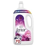 LENOR Color Flüssigwaschmittel Amethyst Blütentraum 70 Waschladungen, Tiefenreinheit auch bei Kaltwäsche & 3-mal länger anhaltende Frische