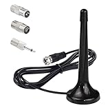 FM DAB Radio Antenne für Stereoanlage und AV Receiver - Universale Zimmerantenne mit Magnetfuß und 3m Verlängerungskabel - Hervorragender Empfang für DAB+ und UKW Radio