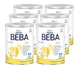 BEBA Junior 1+ Milchgetränk ab dem 1. Geburtstag, Babynahrung mit HMO 2'-FL, nur Laktose, ohne Palmöl, 6er Pack (6 x 800g)