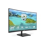 Philips 241E1SC - 24 Zoll FHD Curved Monitor, FreeSync (1920x1080, 75 Hz, VGA, HDMI) schwarz