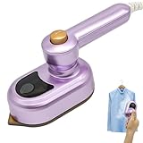 Idota Dampfbügeleisen Mini, Reise Bügeleisen, Reisebügeleisen Mini Leicht Dampfbügeleisen Reise, Mini Bügeleisen Antihaft Bügelsohle, Schnelles Aufheizen, mit 50ml für Zuhause und Unterwegs (Lila)